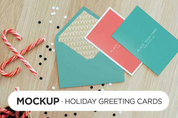 Holiday Greeting Cards · Mockups - Product Mockups - 1