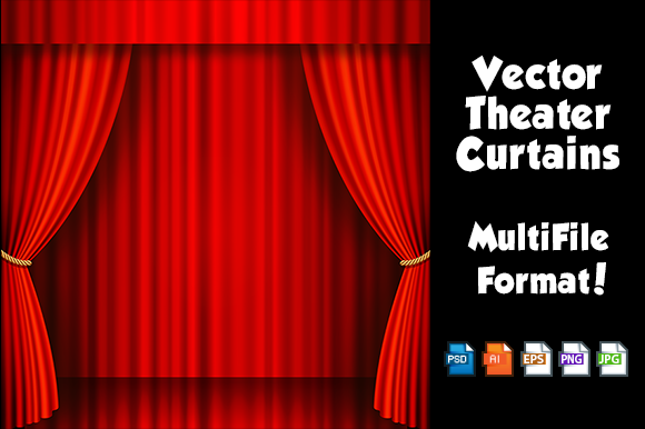 Vector Theater Curtains ~ Illustrations on Creative Market