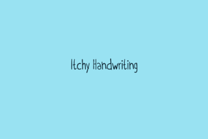 Itchy Handwriting