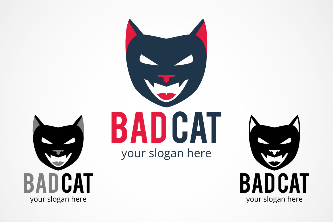 Bad Cat ~ Logo Templates on Creative Market