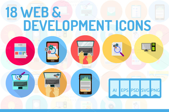 18 WEB Development Icons 18 WEB Development Icons