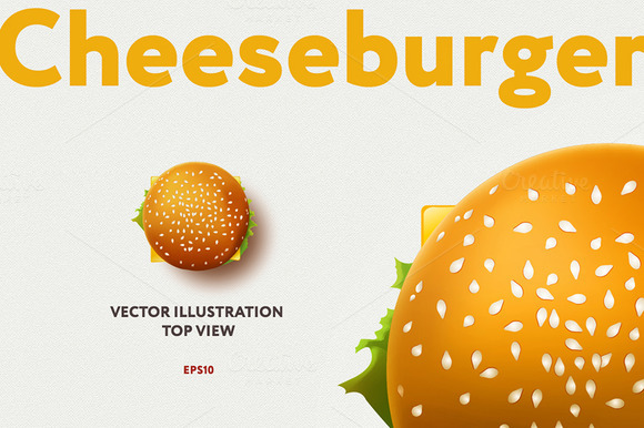 Illustration Of Cheeseburger
