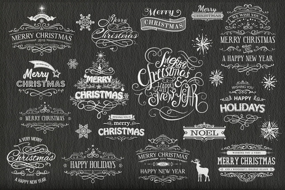 SET Of Christmas Design Elements SET Of Christmas Design Elements