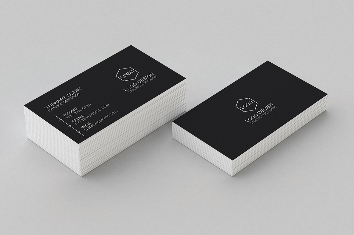 Clean Minimal Business Card Template ~ Business Card Templates on ...