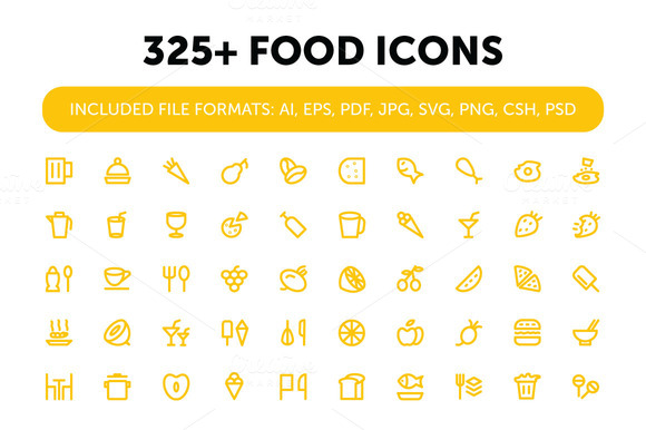 325 Food Icons