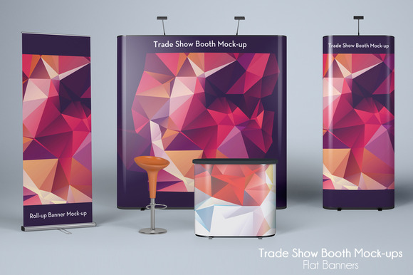 TRADE SHOW MOCK-UP Flat Banners TRADE SHOW MOCK-UP Flat Banners