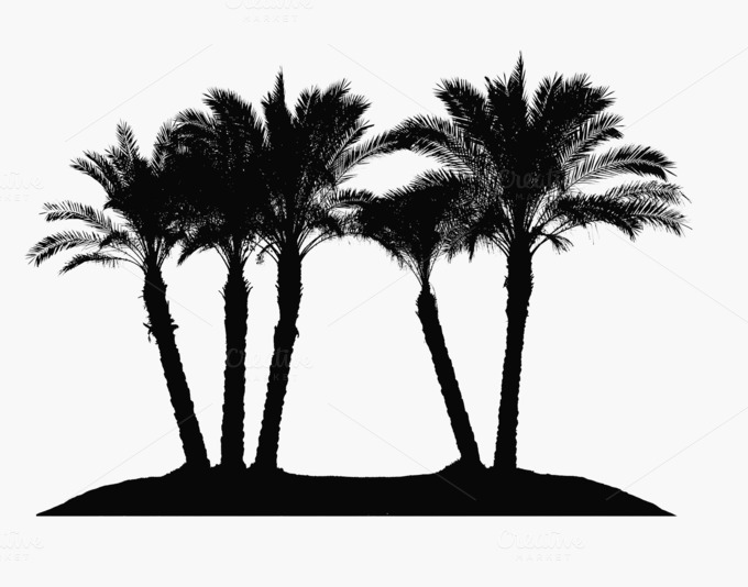 Desert Island Shilouette Desert Island Shilouette