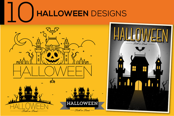 10 Vector Halloween Designs Icons