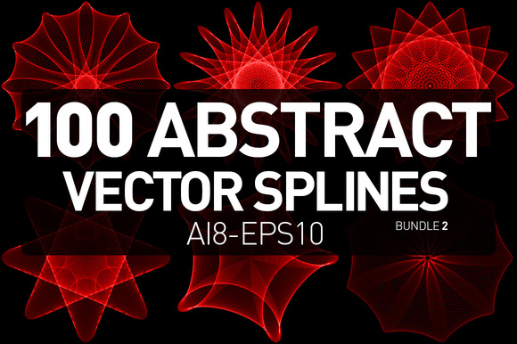 100 Abstract Vector Splines 100 Abstract Vector Splines