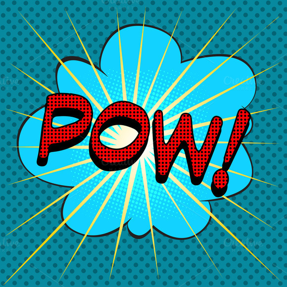 Word Pow Comic Book Style Word Pow Comic Book Style