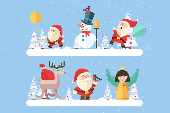 Merry Christmas Characters Merry Christmas Characters