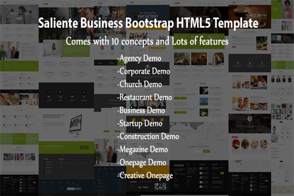 Saliente - Business HTML5 Template ~ HTML/CSS Themes on Creative Market