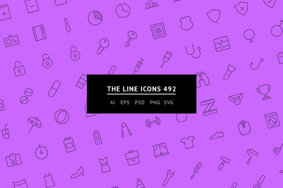 The Line Icons 492