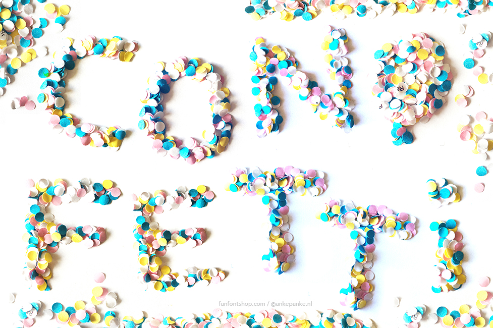 Confetti handmade letters ~ Graphics on Creative Market