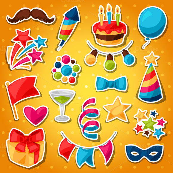 Show And Party Celebration Stickers Show And Party Celebration Stickers