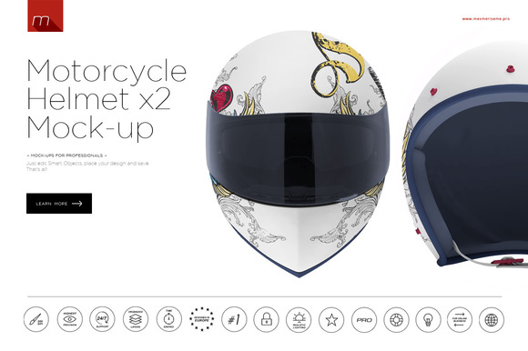 Download Motorcycle Helmet Mockup Psd Designtube Creative Design Content