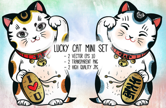 Lucky Cat Mini Set