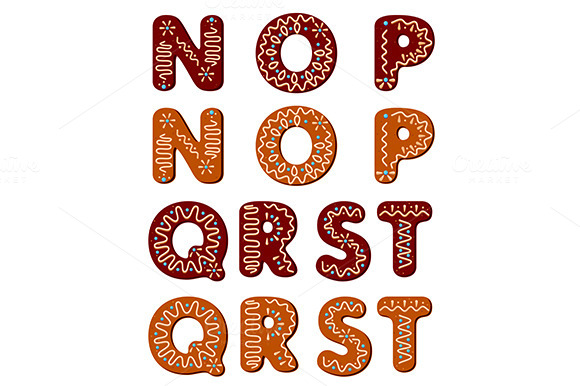 Gingerbread Letters From N To T Gingerbread Letters From N To T