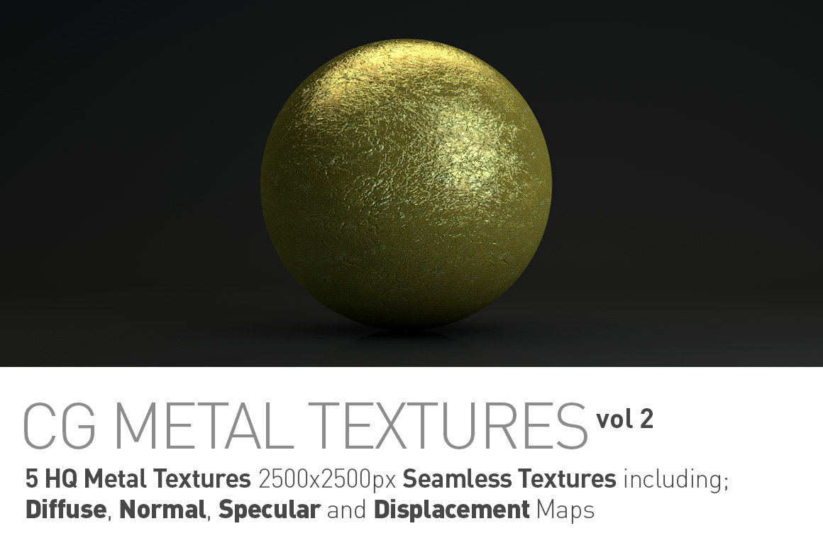 5 Metal Textures for CG Artists vol2 ~ Textures on Creative Market