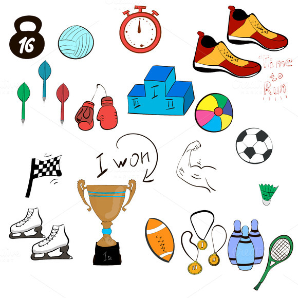 Hand Drawn Sport Collection Hand Drawn Sport Collection
