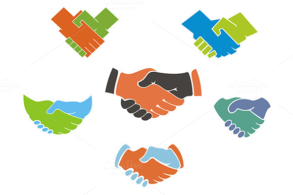Business Handshake Symbols And Icons