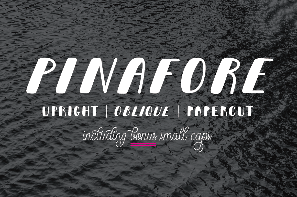 Free Pinafore Complete Display Script Fonts