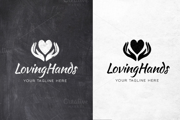 Diamond Heart Hands Logo Diamond Heart Hands Logo