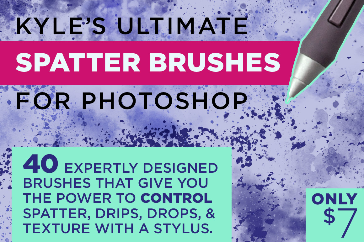 Kyle's Spatter Brushes for Brushes on Creative Market