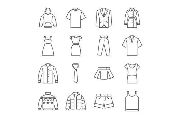 Clothing Flat Icons Clothing Flat Icons