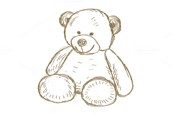 Hand Drawn Teddy Bear Hand Drawn Teddy Bear