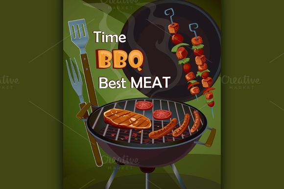Vintage BBQ Poster Vintage BBQ Poster