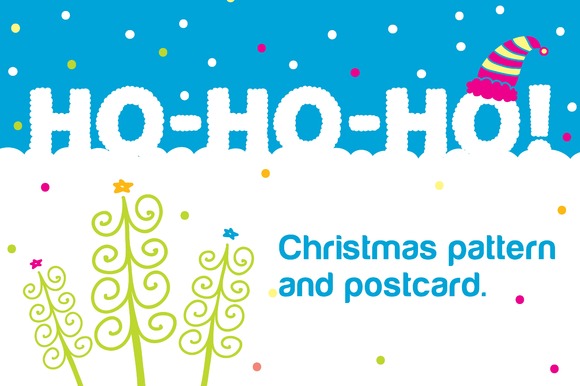 Ho-ho-ho Christmas Seamless Pattern Ho-ho-ho Christmas Seamless Pattern