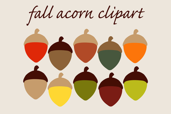 Fall Acorn Clipart