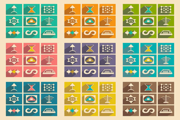 Flat Alchemical Signs Concept Flat Alchemical Signs Concept