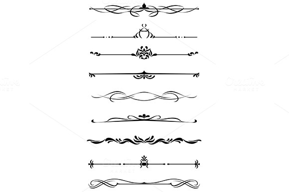 Dividers And Borders Set Dividers And Borders Set