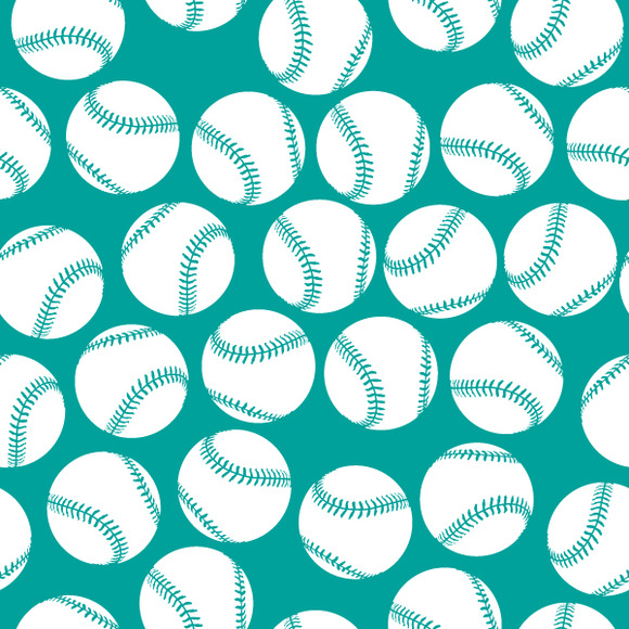 White Baseball Icons On Green White Baseball Icons On Green