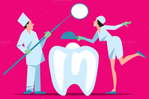 Two Dentist Treat A Tooth