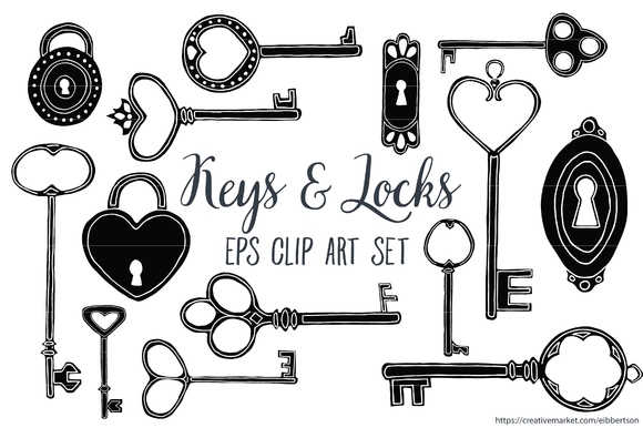 clipart keys and locks - photo #46