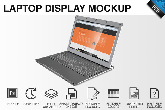 Laptop Display Mockup 01 Laptop Display Mockup 01