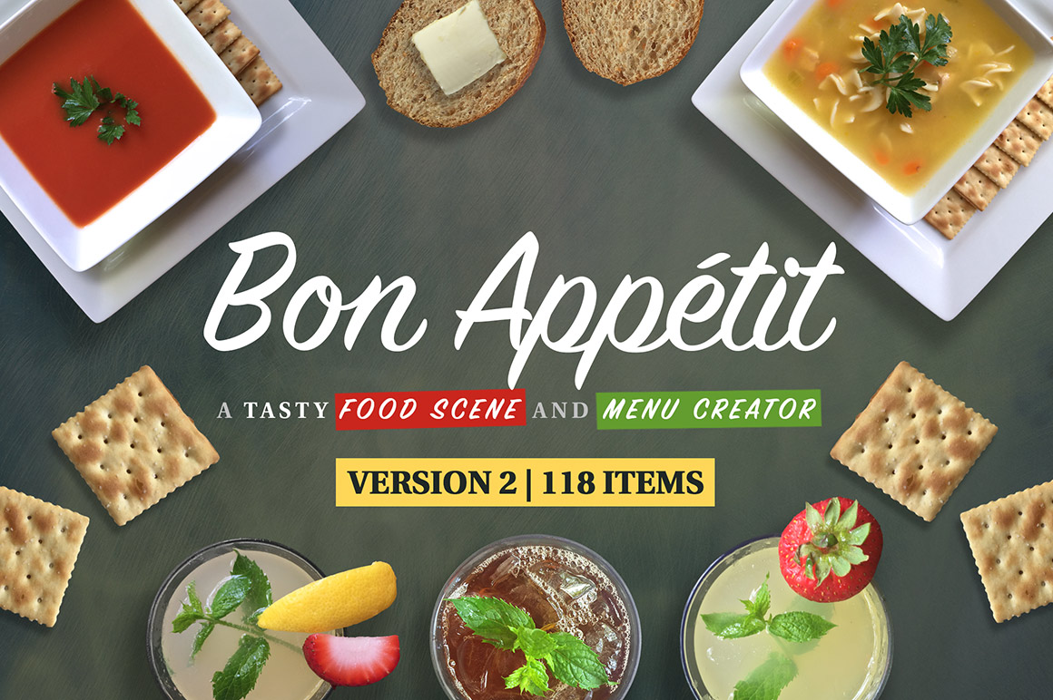 Ultimate Food and Restaurant Bundle Product Mockups on