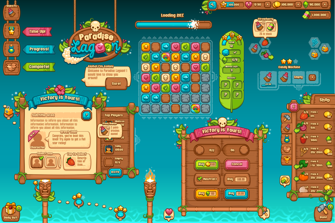 Ultimate Casual Game UI Kit ~ Graphics on Creative Market