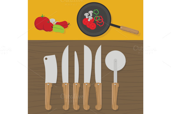 Kitchen Utensils On The Table Kitchen Utensils On The Table