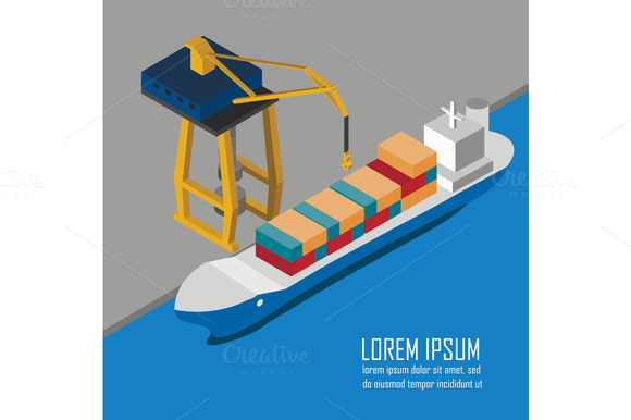 Flat Vector Banners Set Of Logistic Flat Vector Banners Set Of Logistic