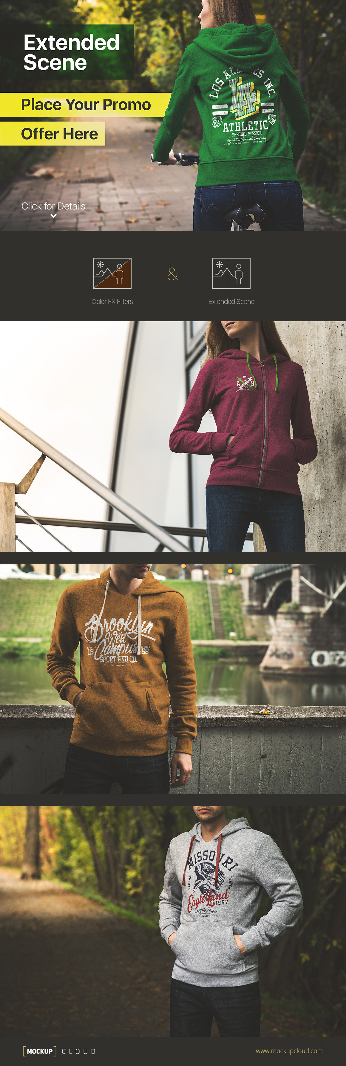 Download Hoodie Mock-Up / Urban Edition ~ Product Mockups on ...