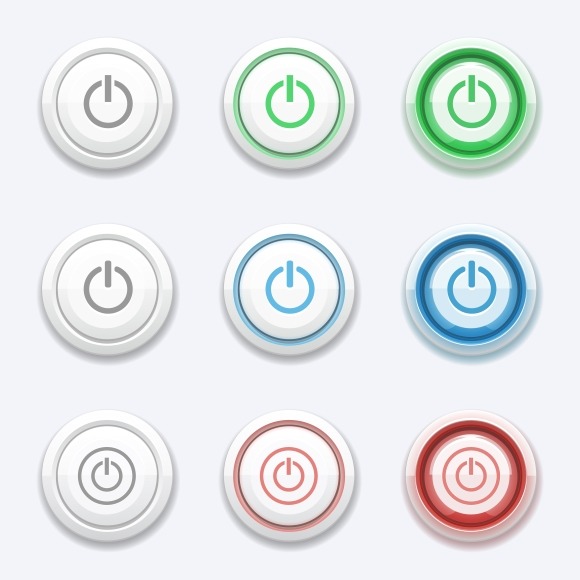 Vector Start Or Power Button Vector Start Or Power Button