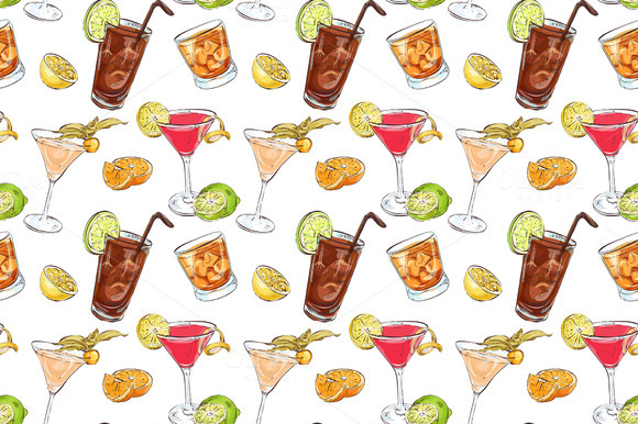 Color Pattern Cocktails