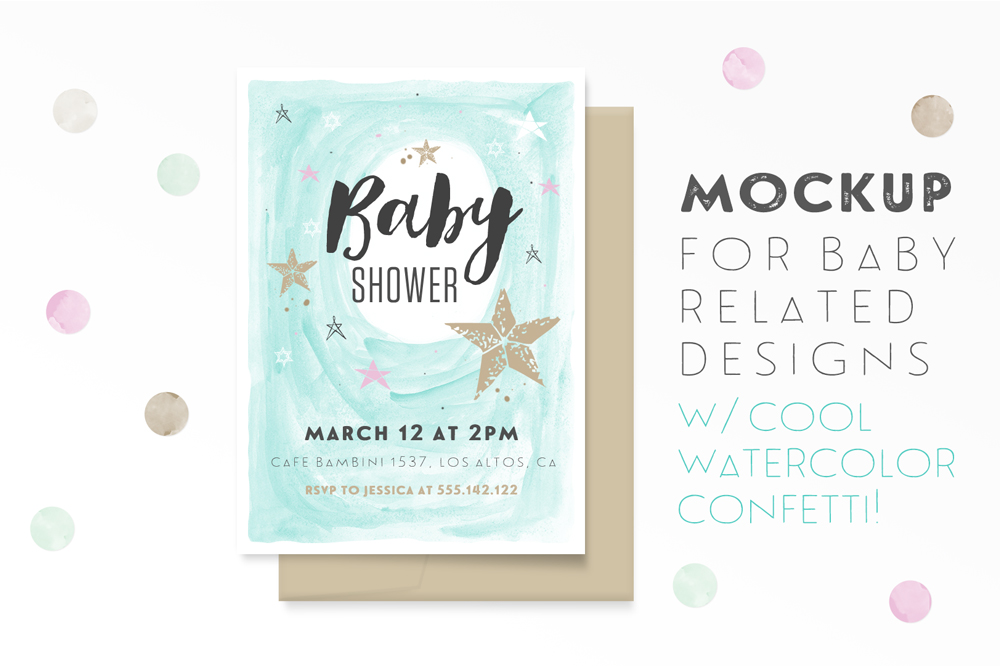 Download Mockup for Baby Related Designs ~ Product Mockups on Creative Market