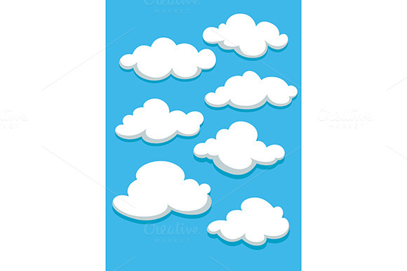 White Clouds Set On Blue Sky White Clouds Set On Blue Sky