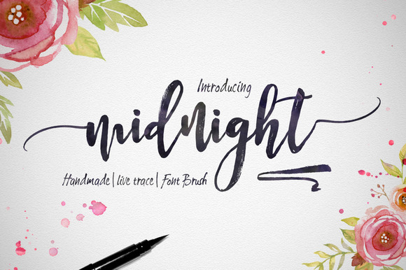 font generator handwriting ~ on Market Script Fonts Creative Midnight