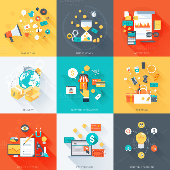 Business Theme Icon Set Business Theme Icon Set